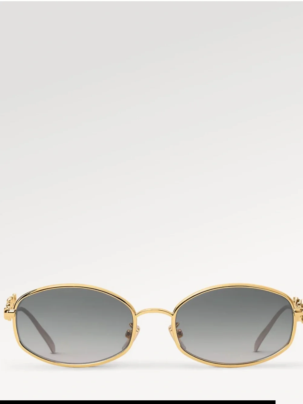 Louis Vuitton Lv script metal round sunglasses
